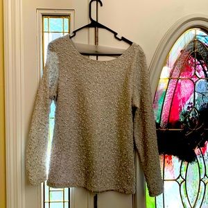 Jennifer Lopez sparkle! Beautifully made, elegant Size L  grey & silver & dressy